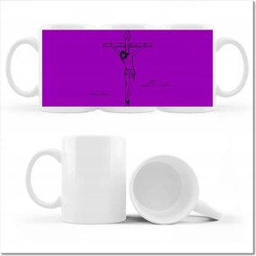 Jézus Krisztus a kereszten fényképes bögre