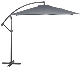 ROJAPLAST FREE POLE függő napernyő, hajtókarral - grafit - ø 300 cm ()