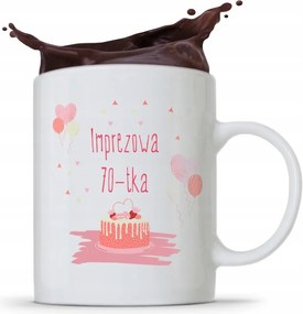 Bögre Tökéletes Ajándék Születésnapra 70 70-es 70-es évek fotónyomtatással