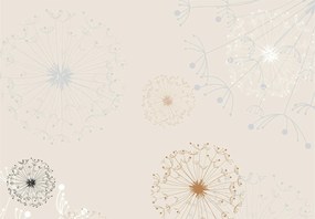 Fotótapéta Pitypangok Finomság minimalizmus bézs tónusokban 520x318 +ragasztó