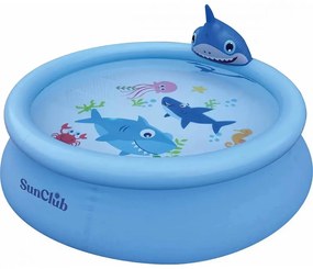 Shark 3D felfĂșjhatĂł pancsolĂłmedence spriccelĆvel 190 x 47 cm