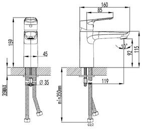 Altus mosdó csaptelep