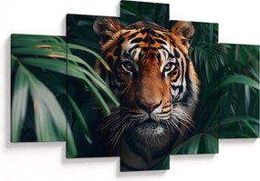 Kép - Egy tigris portréja a dzsungelben (150x105 cm)