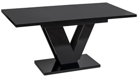Clark étkezőasztal 120 cm black gloss glamour