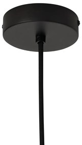 Boho stílusú függőlámpa fekete bambusszal - Lily