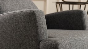 Fülkés fotel Kana Bergere - Sötét Szürke