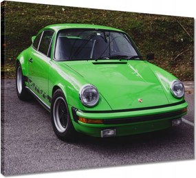Vászonkép 50x40 Zöld Prosche SportCar