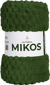 Mikos Dekoratív takaró, 160x200cm, 010 sötét zöld