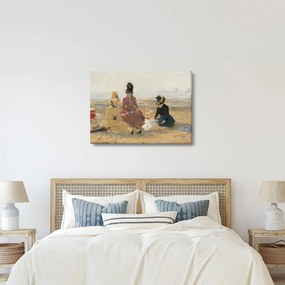 Kép - Eugène Boudin, On the Beach, Trouville, reprodukciók (70x50 cm)