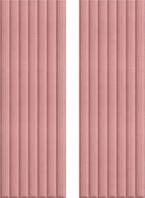 Hcs deco 3D öntapadós fali téglalapok rózsaszín mini csíkos bársony