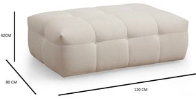 Cady Ottoman Beige zsámoly