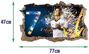 Dekoratív 3D-s matrica - Cristiano Ronaldo 47 x 77 cm