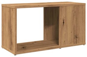 kézműves tölgy színű szerelt fa TV-szekrény 60 x 24 x 32 cm
