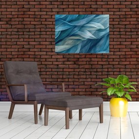Kép - Kék és fehér fodrok (70x50 cm)