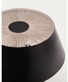 Fekete asztali lámpa fém búrával (magasság 32 cm) Ancare – Kave Home