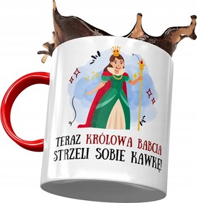 Piros Bögre Nagymama Napjára Nyomtatott Fotóval