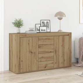 Oldalfal Kézműves tölgy Szerelt fa 120 x 36 x 69 cm Tároló fal
