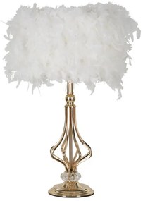 Asztali lámpa tarty fehér ø 25x54cm