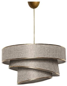 Bézs-aranyszínű függőlámpa textil búrával ø 40 cm Couper – Opviq lights