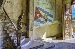 Poszter 91,5x60cm Hagyományos lakóépület Kubában, Assaf Frank