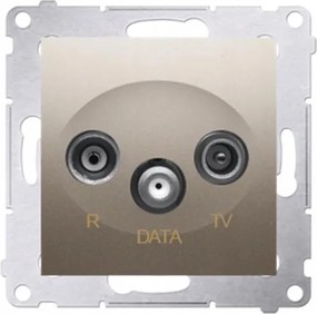 Simon 54 Premium arany matt Rtv-data aljzat DAD.01/44