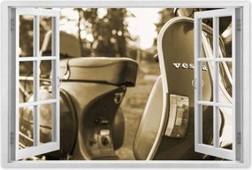 Poszterek 120x80 Vespa robogó szépia
