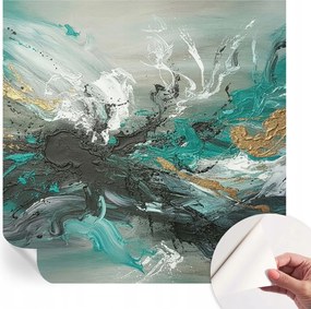 Öntapadós tapéta Fali furnér 3D hatás Művészi örvény 250x250 cm