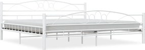 vidaXL fehér fém ágykeret 200 x 200 cm
