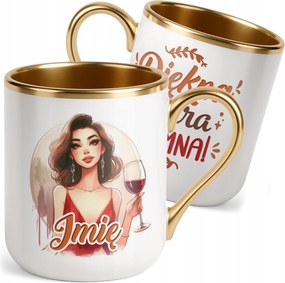 Prémium Bögre Arany Személyre szabott Nőnap Vicces Ajándék