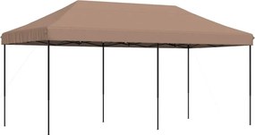 vidaXL barna összecsukható felugró rendezvénysátor 580x292x315 cm
