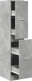 vidaXL betonszürke szerelt fa patikaszekrény 30 x 41 x 144,5 cm