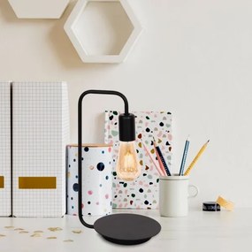 Asztali lámpa BRENDA 1xE27/60W/230V fekete