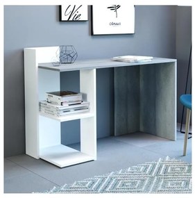 Íróasztal MARLO beton szürke/fehér