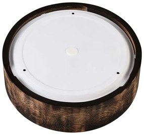 Fürdőszobai mennyezeti lámpa OAK SMOKY 2xE27/15W IP54, 27,5 cm, tölgy/barna