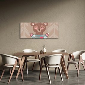 Kép - Mackó csíkos pólóban (120x50 cm)
