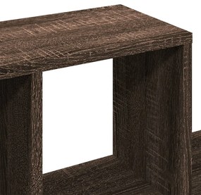 barna tölgyszínű szerelt fa fali polc 100 x 20 x 53 cm