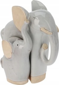 Elefánt szerencse porcelán figura 19cm 1db