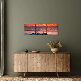 Tenger képe (órával) (90x30 cm)