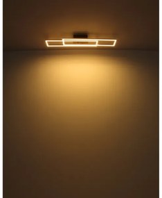 Globo 67208-30 - LED Mennyezeti lámpa DAKARI LED/30W/230V 3000K 60x80 cm fekete