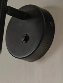 Nordlux - Falra szerelhető spotlámpa VICO 1xGU10/5W/230V fekete