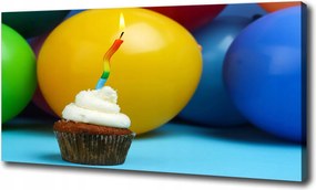 Vászonkép Szülinapi muffin 100x70cm