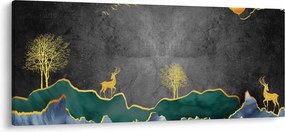 Kép - Hegyi táj (120x50 cm)