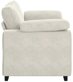 vidaXL krém bársony loveseat kanapé 120 cm