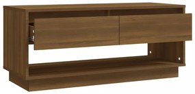 barna tölgy színű szerelt fa TV-szekrény 102x41x44 cm