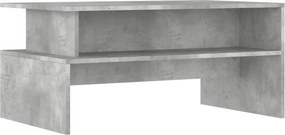 vidaXL betonszürke szerelt fa dohányzóasztal 90 x 55 x 42,5 cm