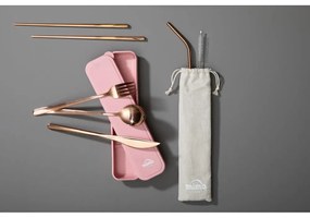 Rézszínű rozsdamentes acél evőeszköz készlet 6 db-os Mimo – Premier Housewares