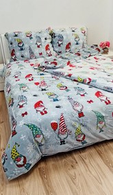 Karácsonyi Manók mikroplüss ágyneműhuzat 200x140cm+90x70cm TiaHome