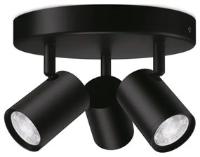WiZ - LED RGBW Dimmelhető spotlámpa IMAGEO 3xGU10/4,9W/230V fekete Wi-Fi