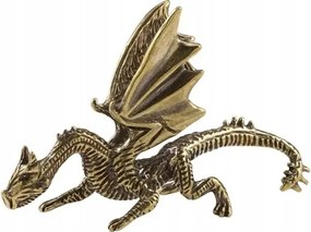 Gyönyörű Dekoratív Sárgaréz Sárkány Figura Íróasztalra Dragon, Fenevad