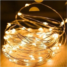Karácsonyi fénylánc 20 LED-es, meleg fehér
